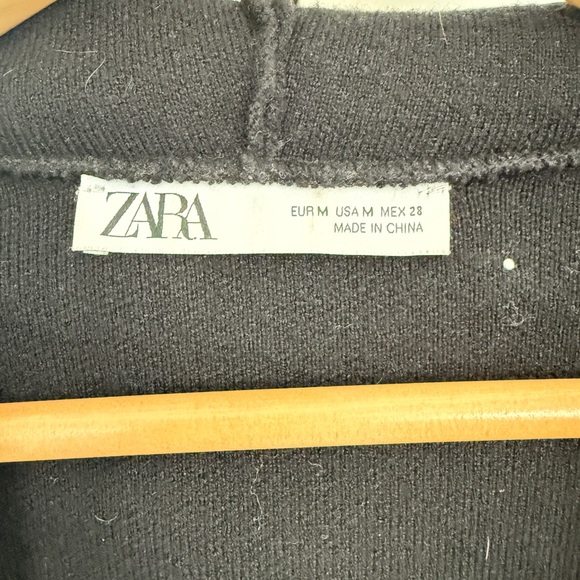 ZARA Black Pearl&Stud-Embellished Women's Hoodie - Picture 4 of 4